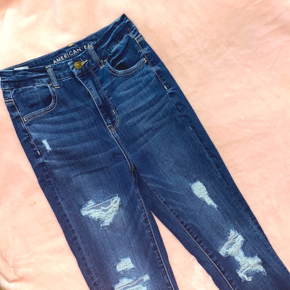 high rise long jeans